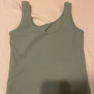Cropped green tank